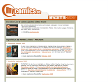 Tablet Screenshot of newsletter.mycomics.de